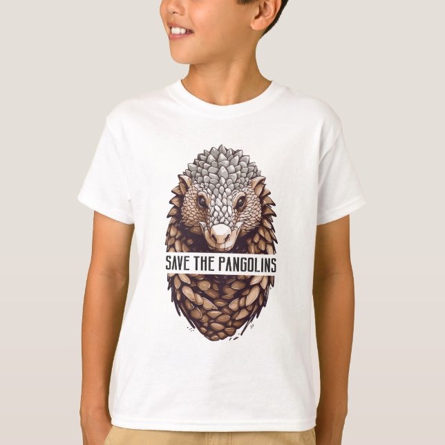 Spara Pangolins Pango Conservation T Shirt (Framsida)