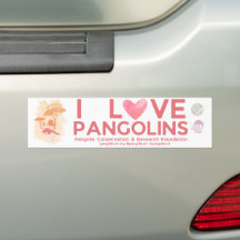 SPARA PANGOLINS Speciella utgåva Bumper Sticker