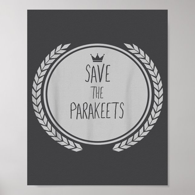 Spara Papegojor Djur Papegoja  Poster (Framsidan)