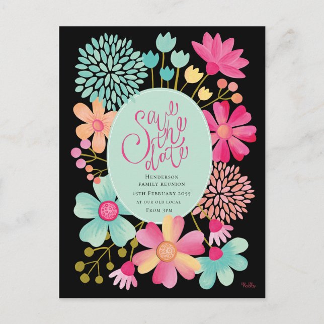 Spara Party-vykortet för familjeåterförening Vykort (Framsida)