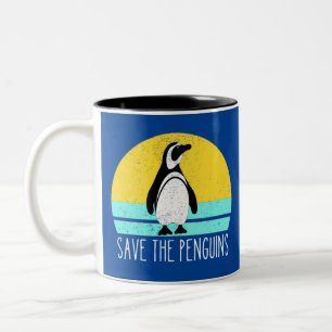 Spara Penguins Två-Tonad Mugg