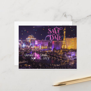 Spara Personligen Las Vegas-vykort Vykort