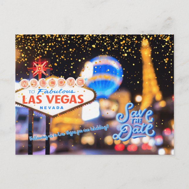 Spara Personligen Las Vegas-vykort Vykort (Framsida)