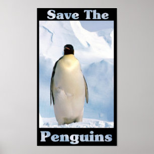 Spara pingvinen poster
