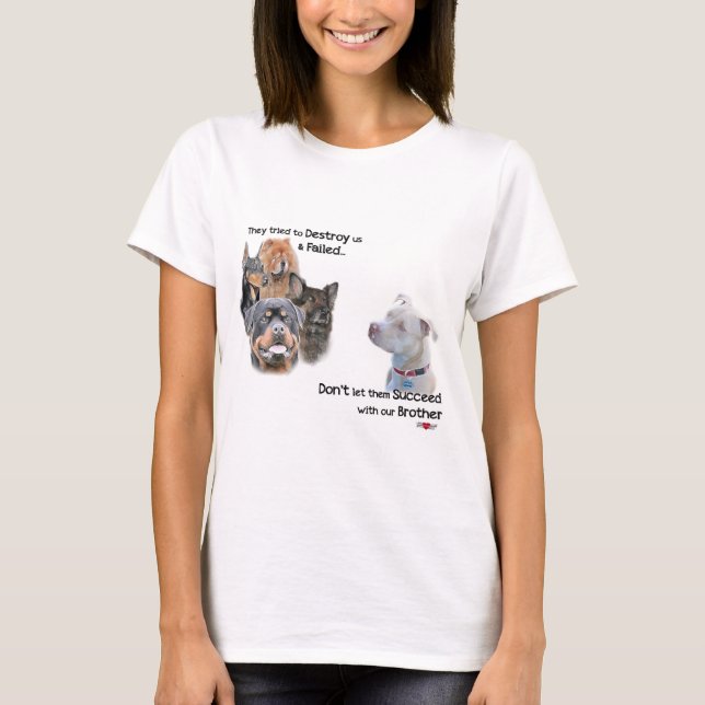 Spara Pitbullen Tee Shirt (Framsida)