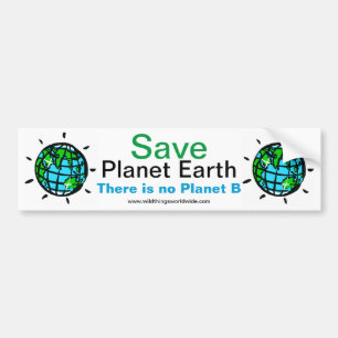 Spara Planet EARTH - Klimatförändring - Bildekal