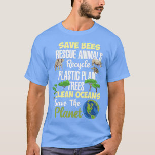 Spara Planet Earth Oceans World Gift T Shirt