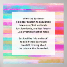 Spara Planet Earth Warning Watercolor Rand