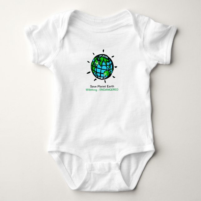 Spara Planet Earth - Wildthing - Conservation - T Shirt (Framsida)