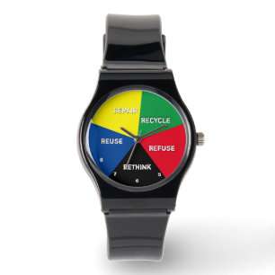 SPARA PlaneT timeE - Återvinna, återanvändning, åt Armbandsur