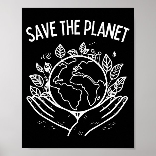 Spara planeten jordens dag 2025 Miljö Arbor D Poster (Framsidan)