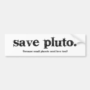 Spara Pluto Bildekal