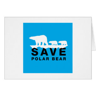 Spara Polar Bear Hälsningskort
