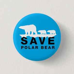 Spara Polar Bear Knapp