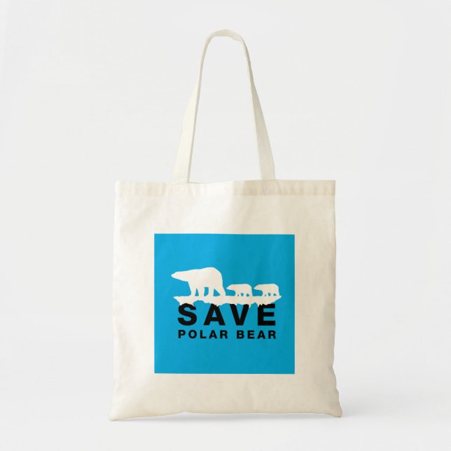 Spara Polar Bear Tygkasse (Framsidan)