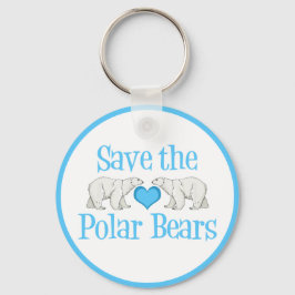 Spara Polar Bears Cute Animal Activist Nyckelring