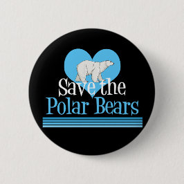 Spara Polar Bears Cute Black Blue Knapp