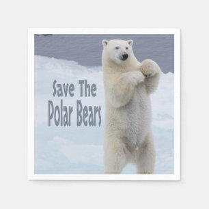 Spara Polarna Bears Pappersservett
