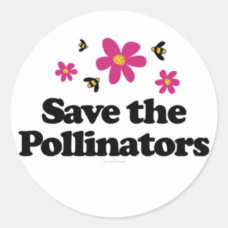 Spara pollinatorsna runt klistermärke