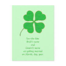 Spara postkortsdatum, Grönt Shamrock Guld-punkter