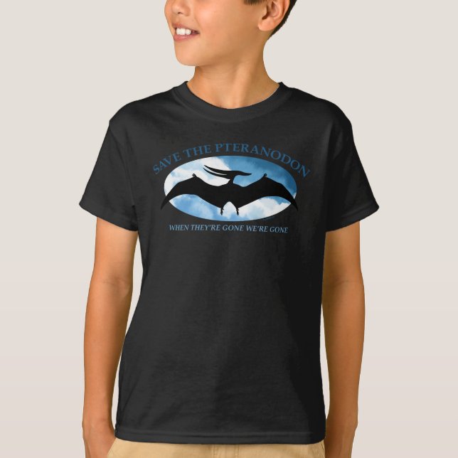 SPARA PTERANODON av Jeff Willis Art T Shirt (Framsida)