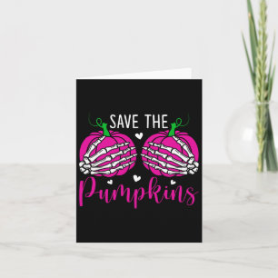 Spara Pumpkins Breast Cancer Awareness Gift Kort