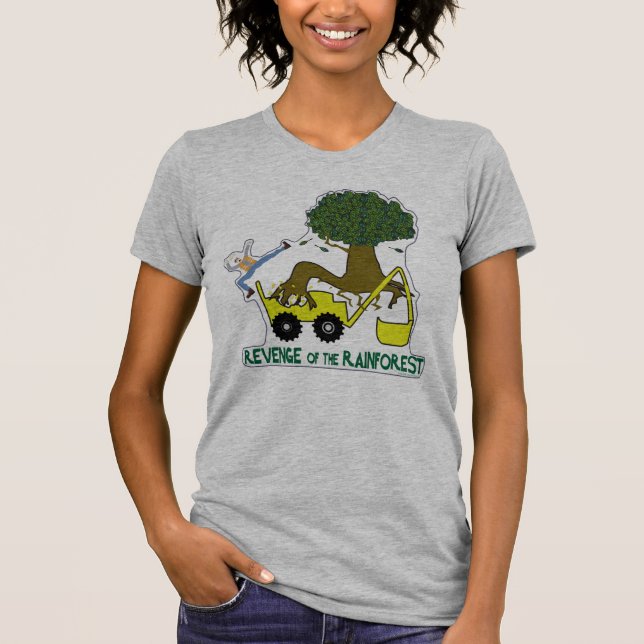 Spara Rainforest Plant Träd Earth Day Eco T-Shirt (Framsida)