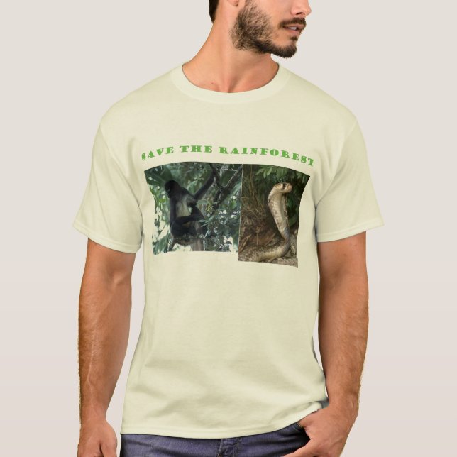 Spara rainforesten tee (Framsida)