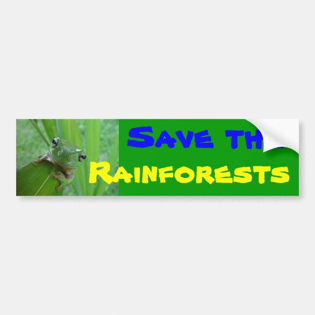 spara rainforestsbildekalet bildekal (Framsidan)