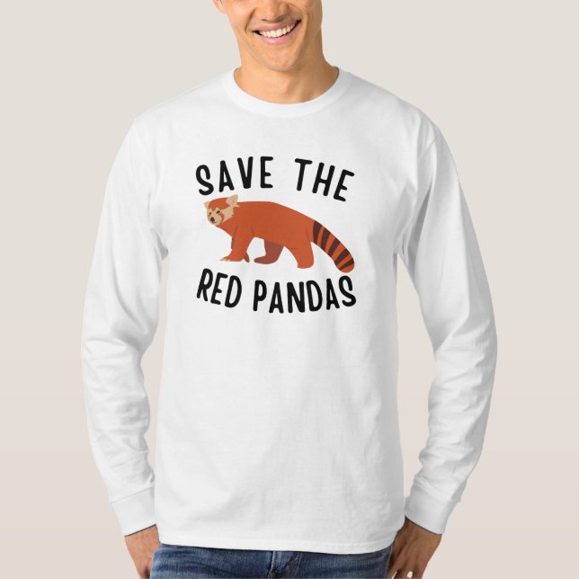 Spara Red Pandas T Shirt (Framsida)