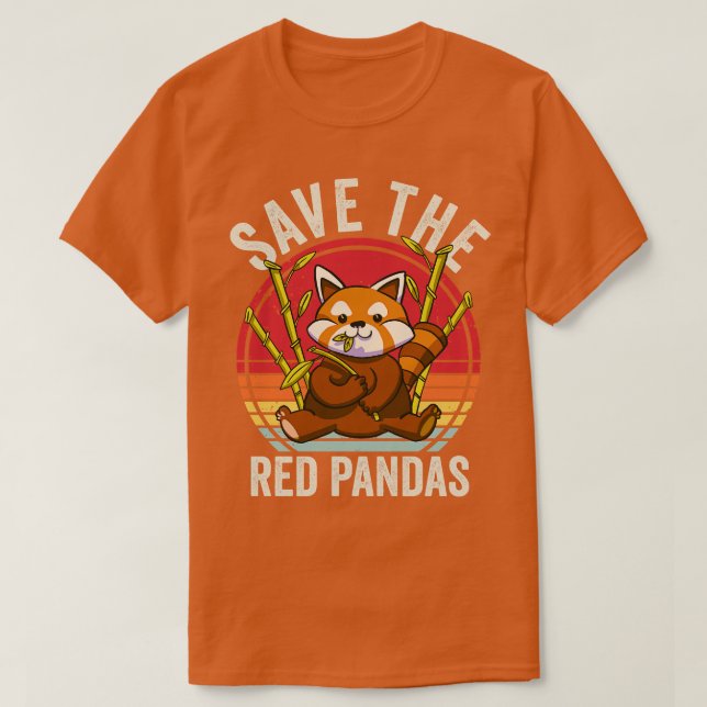 Spara Red Pandas T Shirt (Design framsida)