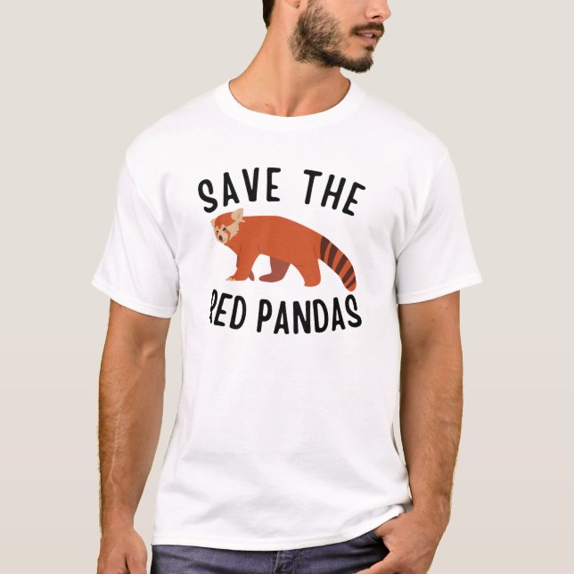 Spara Red Pandas T Shirt (Framsida)