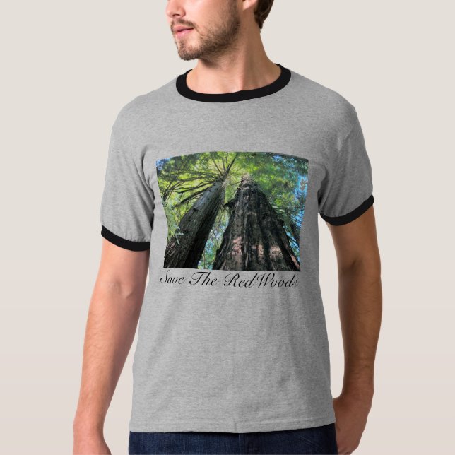 Spara redwoodträdT-tröja Tee (Framsida)