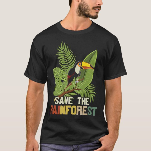Spara Regnskogen T Shirt (Framsida)