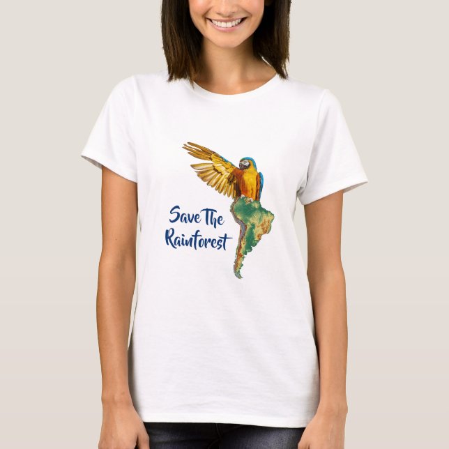 Spara Regnskogen T Shirt (Framsida)