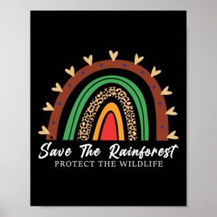 Spara Regnskogsvården skyddar vilda livsmiljöer Poster