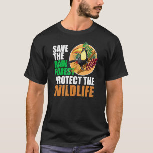 Spara Regnskogsvården skyddar vilda livsmiljöer T Shirt