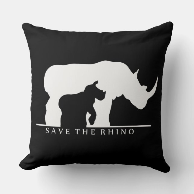 Spara Rhino Kudde (Framsida)