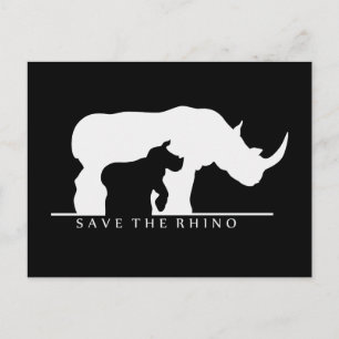 Spara Rhino Vykort
