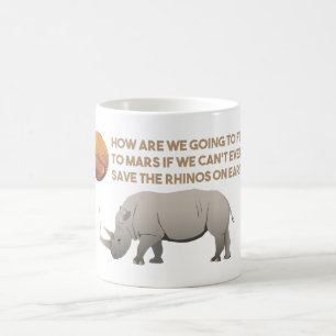 Spara rhinosna kaffemugg