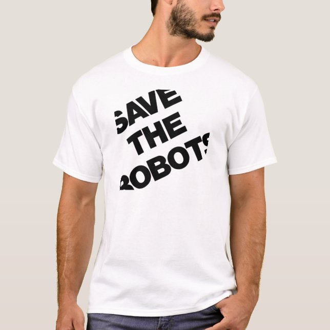 Spara robotarna efter timmeklubben NYC T-shirt (Framsida)