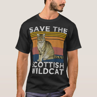 Spara Scottish Wildcat , Scottish Wildcat Älskare T Shirt