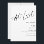 Spara senast redigerbara, moderna, minimalistiska  spara datumet<br><div class="desc">Spara datumkortet med skripttypografi vid senaste redigerbara moderna minimalistiska tecken.</div>