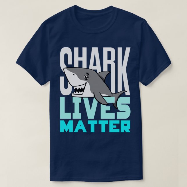 Spara Sharks Shark Awareness Animal Activist T Shirt (Design framsida)
