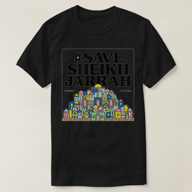 spara sheik jarrah Friends of AlAqsa T Shirt (Design framsida)