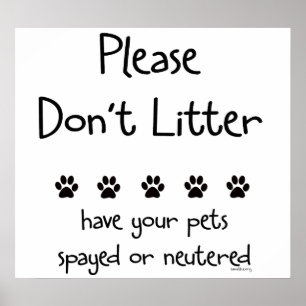 &Spara skämmar;t Litter 2 Poster
