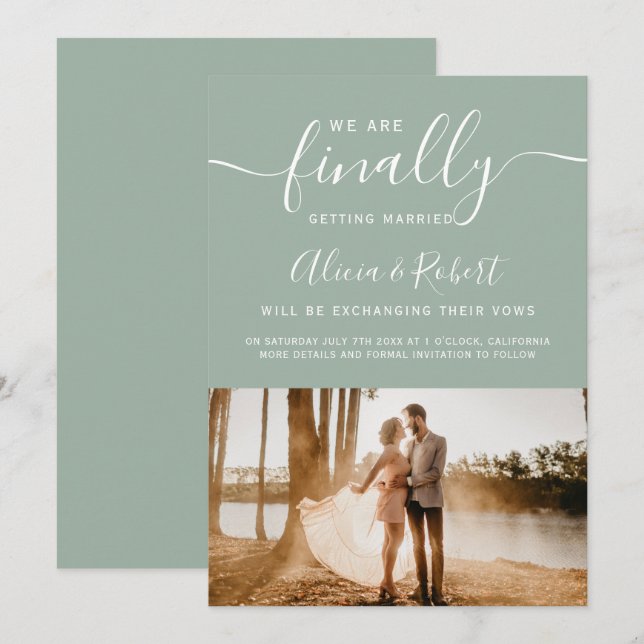 Spara slutligen datumskriptfotot med enkel grönt datumet (Fram/baksida)