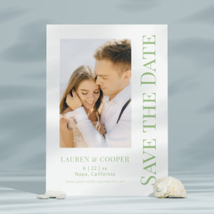 Spara Snyggten Grönt för datumförsäljning i Modern Spara Datumet