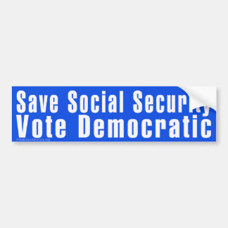 "Spara Social Security" Bumper Sticker Bildekal