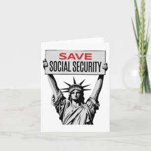 Spara Social Security - frihetsgudinnan - Resisten Kort